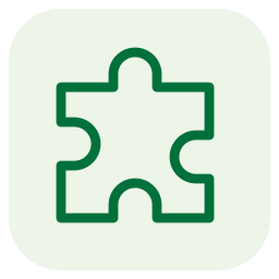 Interlocking puzzle pieces representing compatible learning tools